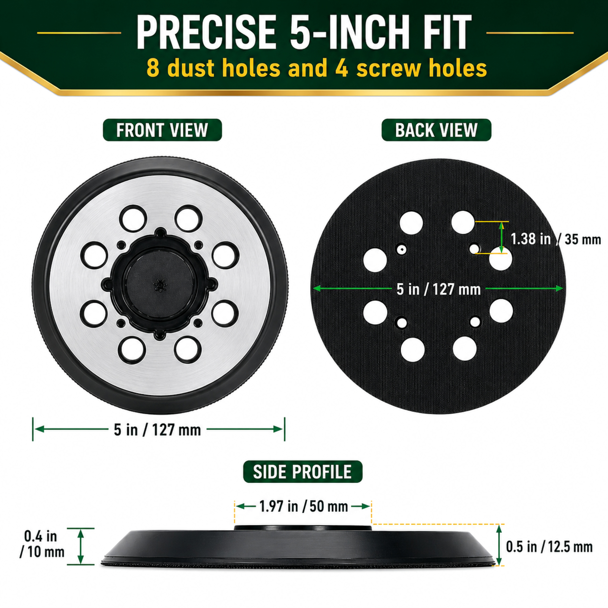 WALIFEVA Metal Backing Sander Pad 官方产品图片 03