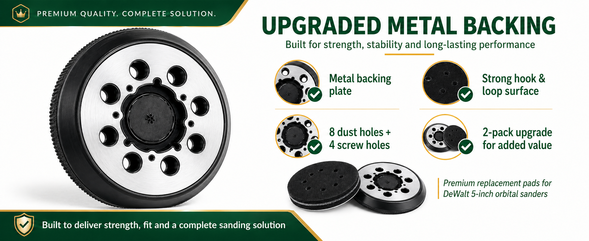 WALIFEVA Metal Backing Sander Pad 官方产品图片 12